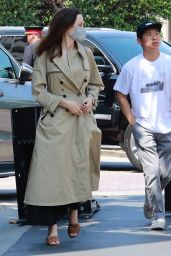 Angelina Jolie - Shopping with Zahara and Pax at Nordstrom at The Grove in LA 07/13/2021