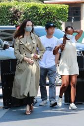 Angelina Jolie - Shopping with Zahara and Pax at Nordstrom at The Grove in LA 07/13/2021