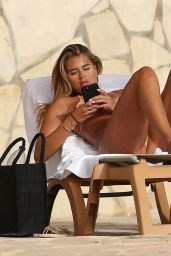 Arabella Chi in a Bikini By the Pool on Holiday in Ibiza 07/15/2021