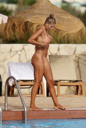 Arabella Chi in a Bikini By the Pool on Holiday in Ibiza 07/15/2021