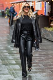 Ashley Roberts in Leather Trousers and Jacketat - London 07/06/2021