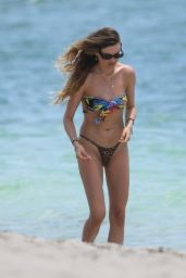 Behati Prinsloo in a Bikini - Beach in Miami 07/02/2021