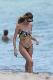 Behati Prinsloo in a Bikini - Beach in Miami 07/02/2021