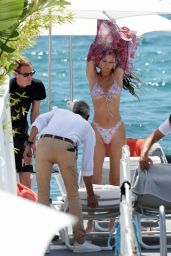 Bella Hadid in a Bikini - Hotel Eden Roc in Antibes 07/11/2021