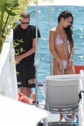 Bella Hadid in a Bikini - Hotel Eden Roc in Antibes 07/11/2021