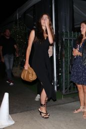 Camila Morrone in a Black Dress at Giorgio Baldi in Santa Monica 06/30/2021