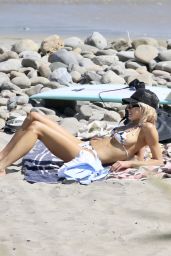 Charlotte McKinney in a Bikini - Beach in Los Angeles 07/05/2021