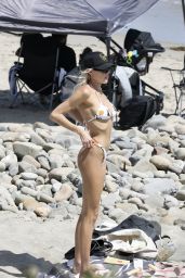 Charlotte McKinney in a Bikini - Beach in Los Angeles 07/05/2021