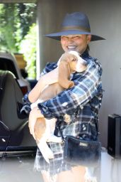 Chrissy Teigen at Office in Santa Monica 07/28/2021