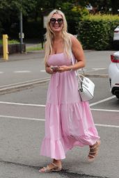 Christine McGuinness in Pink - Out in Wilmslow, Cheshire 07/13/2021
