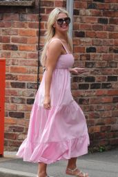 Christine McGuinness in Pink - Out in Wilmslow, Cheshire 07/13/2021