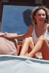 Delilah Belle Hamlin in a White Bikini in Mykonos 07/15/2021