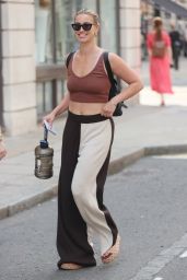 Ferne McCann in Two Tone Trousers and vest in London 07/26/2021