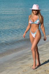 Georgia Harrison in a Bikini - Beach in Miami 07/23/2021