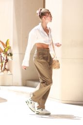 Hailey Rhode Bieber Chic Street Style - Beverly Hills 07/01/2021