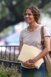 Halle Berry on the Set of "The Mothership" in Norwood 07/20/2021