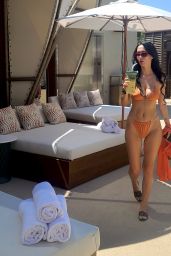 Iva Kovacevic in an Orange Bikini - Grand Opening of AYU Day Club in Las Vegas 07/05/2021