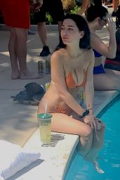 Iva Kovacevic in an Orange Bikini - Grand Opening of AYU Day Club in Las Vegas 07/05/2021