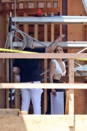 Jennifer Lopez in a Sports Bra in Holmby Hills, LA 07/17/2021