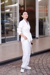 Jessica Wang at the Martinez Hotel in Cannes 07/15/2021