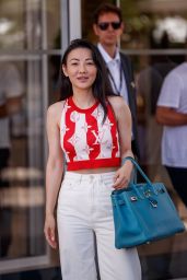 Jessica Wang at the Martinez Hotel in Cannes 07/16/2021