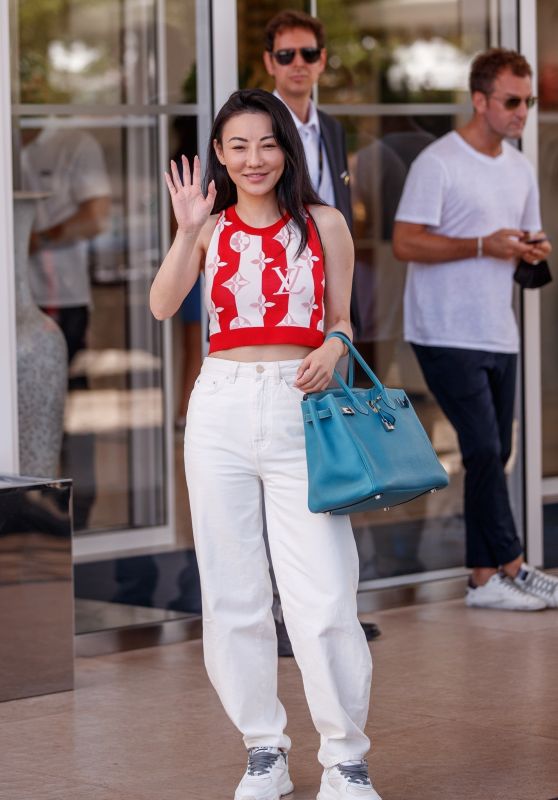 Jessica Wang at the Martinez Hotel in Cannes 07/16/2021