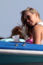 Julianne Hough in a White Bikini Set - Capri 07/07/2021