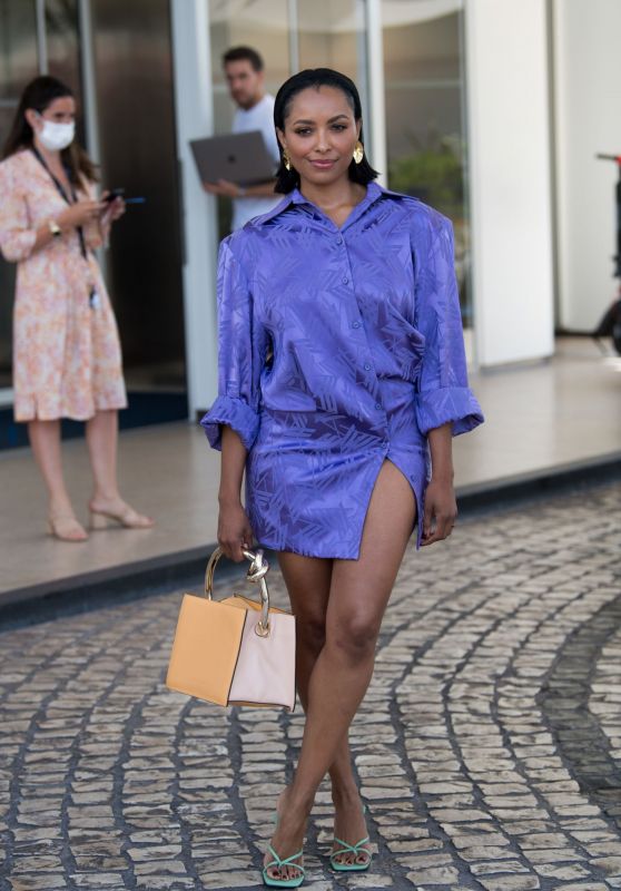 Kat Graham at the Martinez Hotel in Cannes 07/16/2021