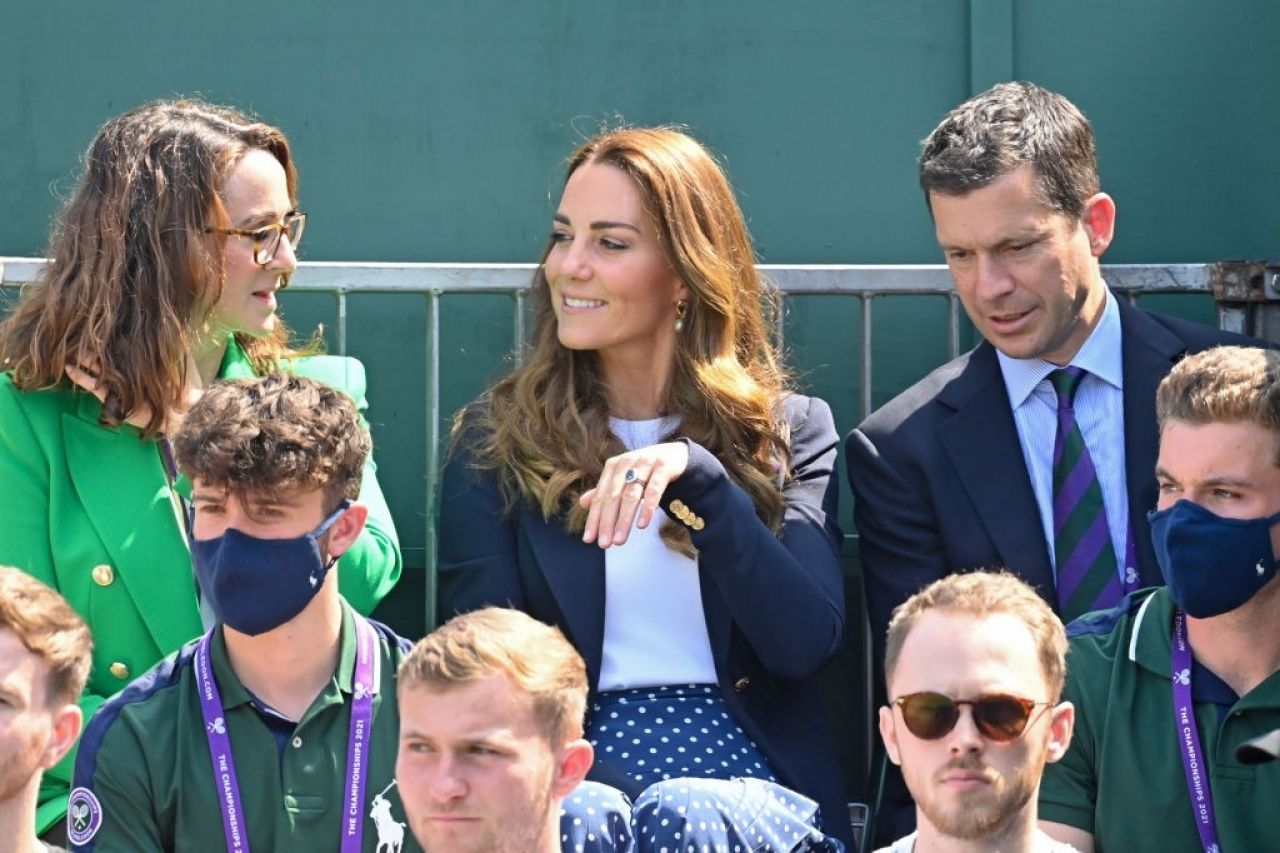 Kate Middleton - Wimbledon Championships Tennis Tournament 07/02/2021 ...