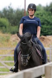 Katie Price at Her Stables in Essex 07/22/2021