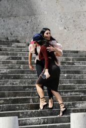 Kim Kardashian at the Fendi Building "Palazzo della Citta" in Rome 06/29/2021