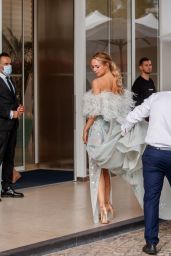 Kimberley Garner - Leaving the Martinez Hotel in Cannes 07/12/2021