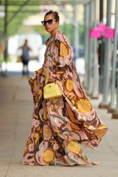 Lady Gaga in a Maxi Dress - New York 07/28/2021