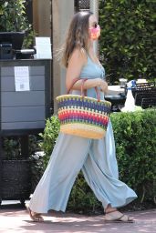 Leighton Meester at a Japanese Restaurant in Brentwood 07/20/2021