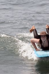 Leighton Meester - Shows off Her Surfing Skills in Malibu 07/21/2021