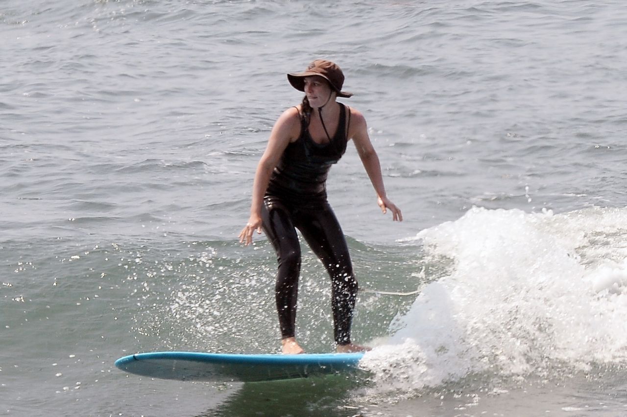 Leighton Meester - Shows off Her Surfing Skills in Malibu 07/21/2021 ...