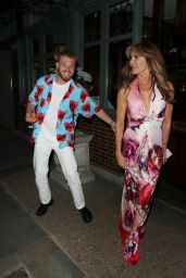 Lizzie Cundy at the Ivy in Chelsea 07/29/2021