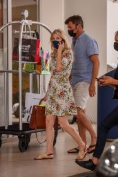 Mélanie Laurent in a White Floral Summer Dress - Martinez Hotel in Cannes 07/13/2021