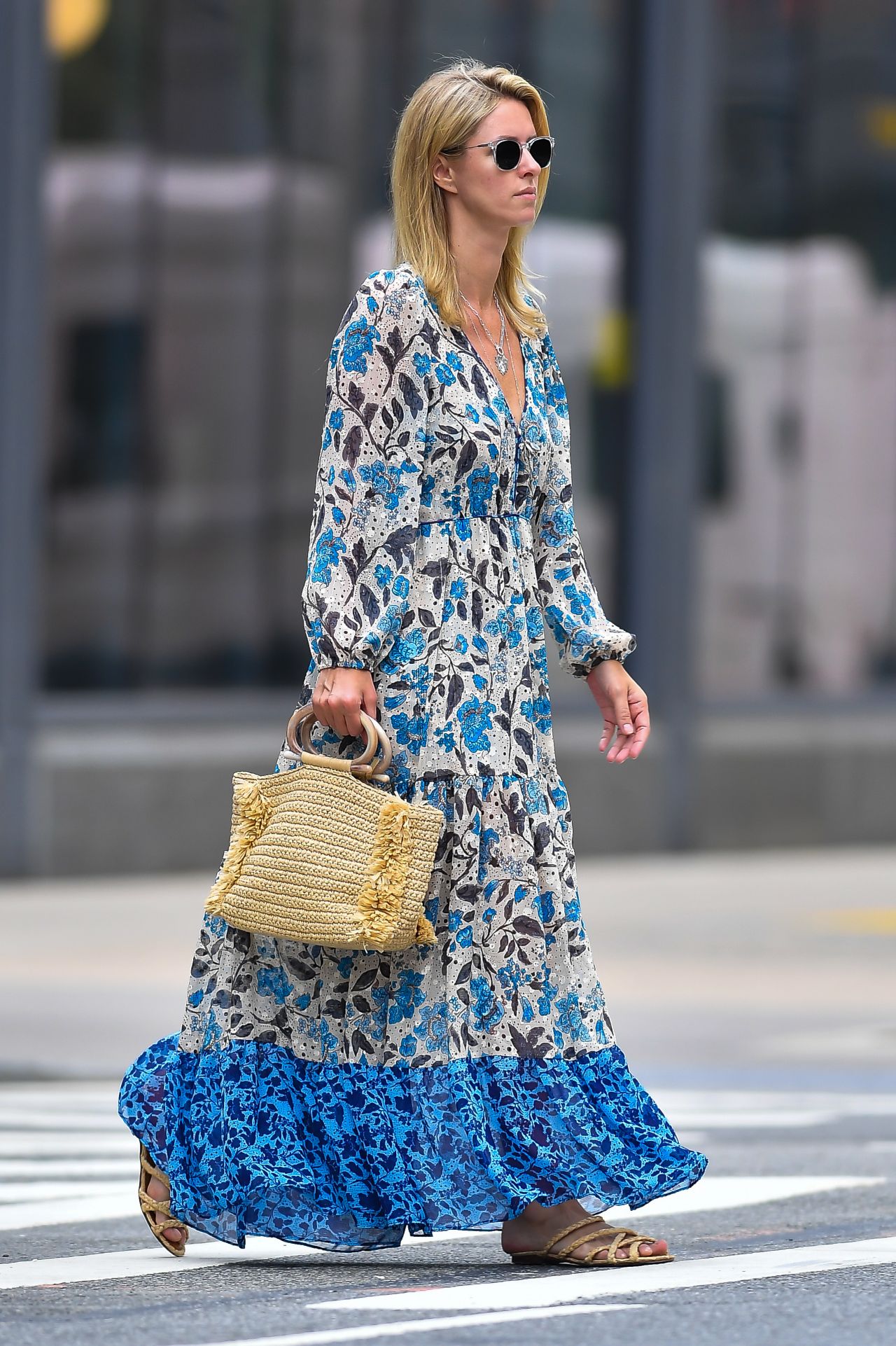 Nicky Hilton in a Floral Dress - New York 07/29/2021 • CelebMafia