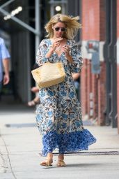 Nicky Hilton in a Floral Dress - New York 07/29/2021