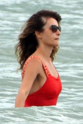 Penelope Cruz on the Beach in Fregene, Italy 07/20/2021