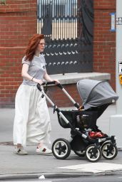 Rose Leslie Takes Her Newborn For a Stroll - NY 06/29/2021
