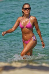 Sylvie Meis in a Bikini on the Beach in Saint Tropez 07/23/2021