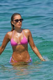 Sylvie Meis in a Bikini on the Beach in Saint Tropez 07/23/2021