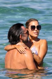 Sylvie Meis on the Beach "La Réserve" in Ramatuelle 07/19/2021