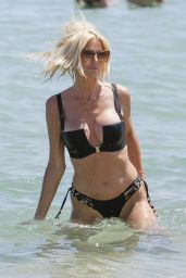 Victoria Silvstedt in a Bikini at Byblos Beach in Saint Tropez 07/20/2021
