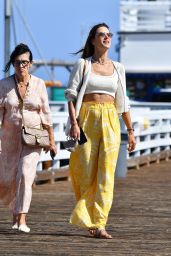 Alessandra Ambrosio - Out on Malibu Pier 08/09/2021