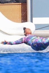 Alicia Keys Aboard a Mega Yacht in the South of France 08/03/2021