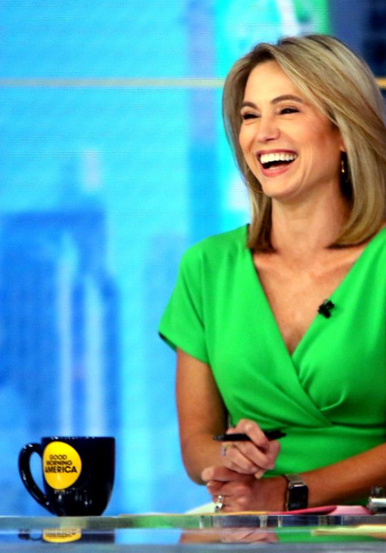 Amy Robach - GMA TV Show in New York 08/18/2021
