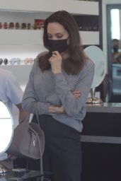 Angelina Jolie - Shops for Sunglasses at Optometrix: Professional Eye Care Center in Beverly Hills 08/13/2021